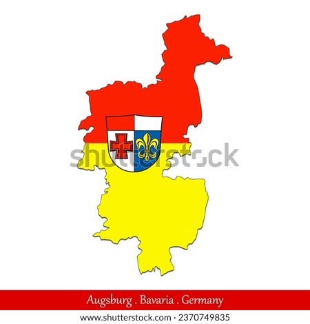 Augsburg Flag - Bavaria, Germany (EPS)