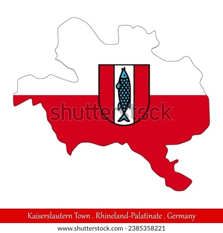 Kaiserslautern Flag - Rhineland-Palatinate,Germany (EPS)