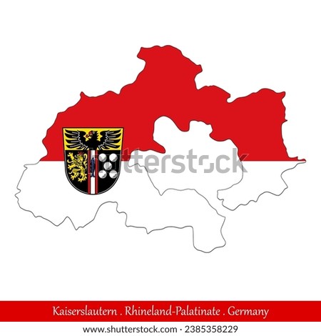 Kaiserslautern Flag - Rhineland-Palatinate,Germany (EPS)