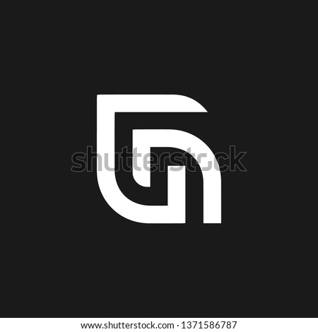 NG or N G letter alphabet logo design in vector format. Stock fotó © 