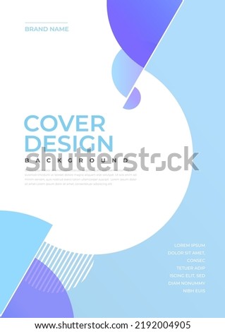 Brochure and book cover design template with abstract background