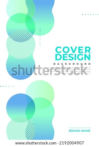 Brochure and book cover design template with abstract background