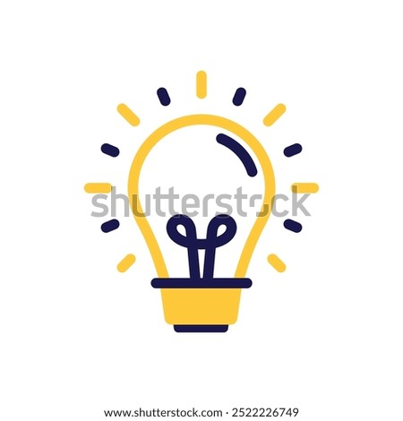 Basic Light Bulb Icon Representing Creativity and Innovation for Effective Website Design and Development