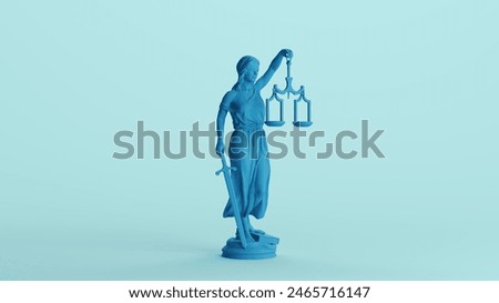 Similar – Image, Stock Photo A statue of Justice, the goddess of justice, with a sword and scales on a pedestal in front of a scenic sunset