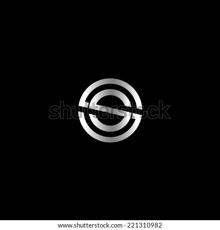 Abstract letter S logo design