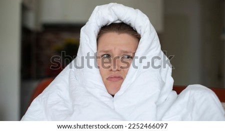 Image, Stock Photo woman covering herself with her hands