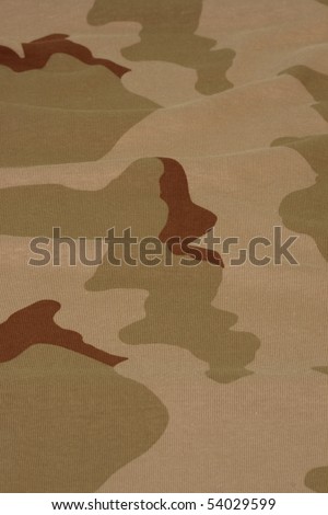 Camouflage and Fur Pattern Fabric