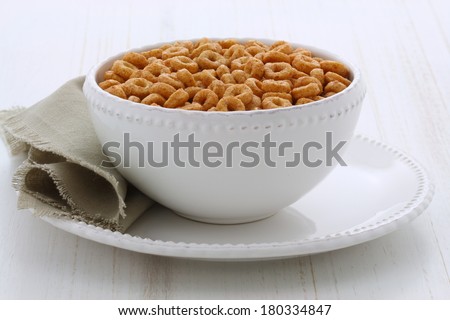 Healthy and delicious whole wheat cereal loops.
