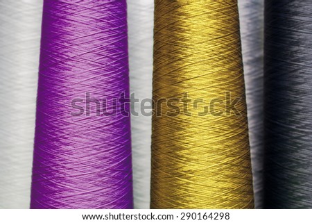 Colorful spool of thread