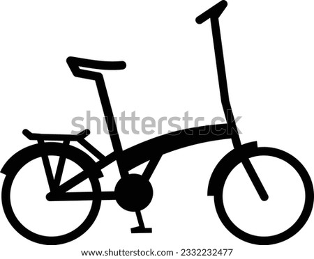 Similar – Image, Stock Photo Foldable bike by the ocean at sunset