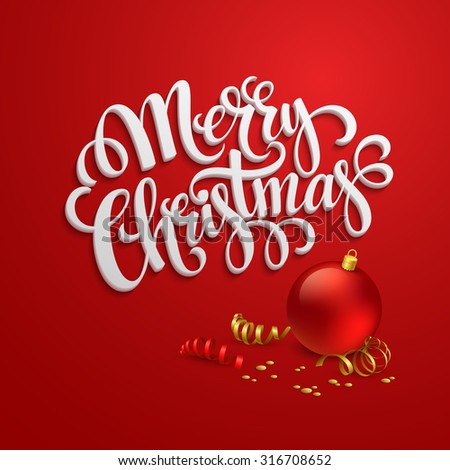 Christmas Greeting Card. Vector Illustration Eps 10 - 316708652 ...