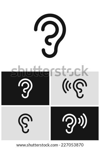 Vector ear icon