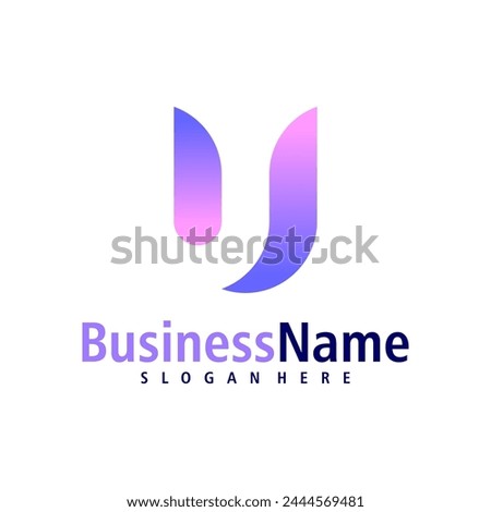 Letter U logo design vector. Creative Initial U logo concepts template