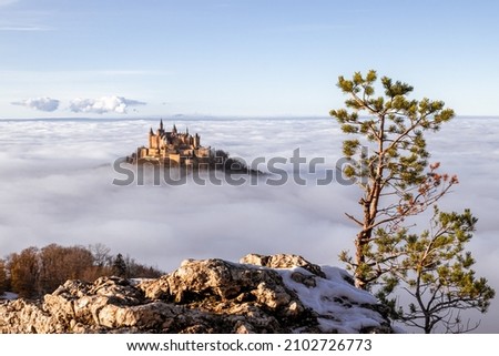 Similar – Image, Stock Photo Hohenzollern Castle in fog