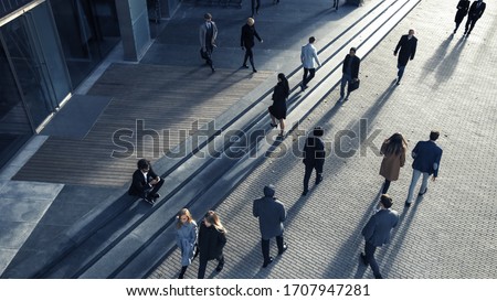 Similar – Image, Stock Photo Views of a city with a cloudy sky