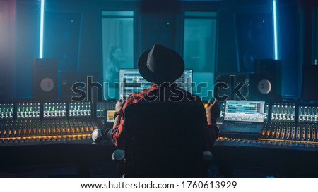 Similar – Image, Stock Photo Sound technology, mixing console