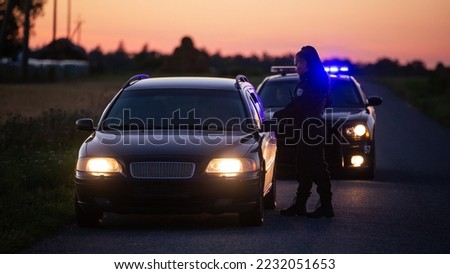 Similar – Image, Stock Photo Motorway approach in the rain