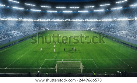 Similar – Image, Stock Photo soccer goal on a meadow
