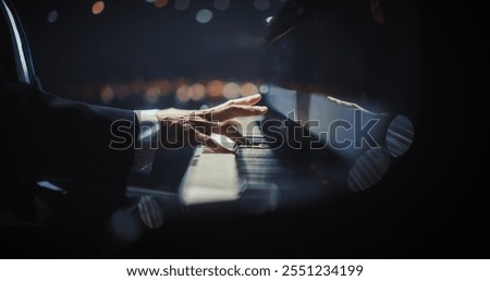 Image, Stock Photo Anonymous male musician playing violin