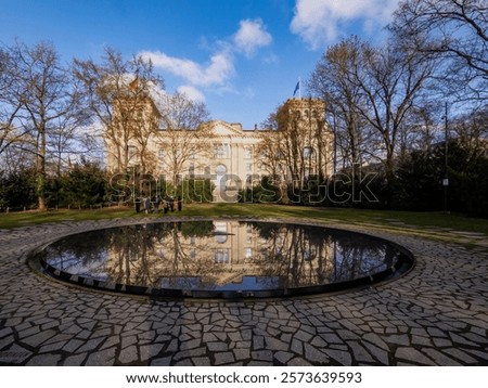 Similar – Image, Stock Photo Reichstag in the reflection of a puddle II