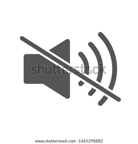 Mute sound icon vector, filled flat sign. Speaker mute symbol, logo illustration. Volume off icon. EPS 10