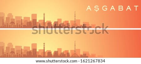 Ashgabat Beautiful Skyline Scenery Banner