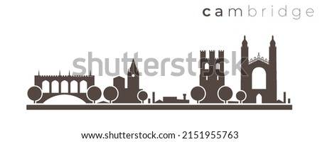 Cambridge Simple Monochrome Stylish Skyline