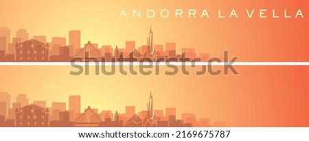 Andorra la Vella Beautiful Skyline Scenery Banner