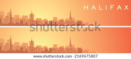 Halifax UK Beautiful Skyline Scenery Banner