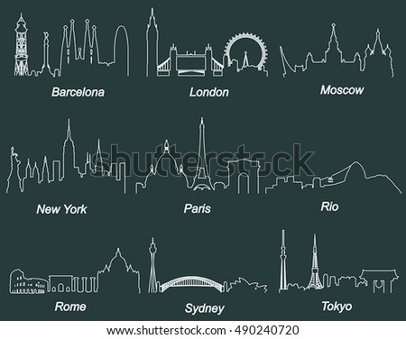 Similar – Image, Stock Photo New York or Moscow?