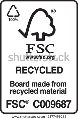 FSC logo or The Forest Stewardship Council logo.