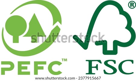 FSC, PEFC logo or The Forest Stewardship Council logo.