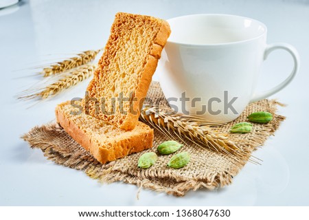 Crunchy Rusk or Toast for healthy life. Сток-фото © 