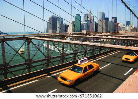 Similar – Foto Bild Brooklyn Bridge Speedboating