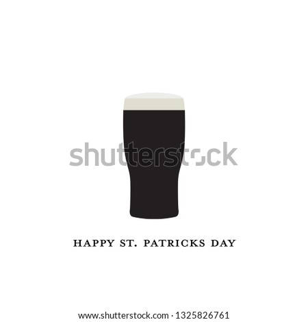 St Patrick's Day Guinness Glass