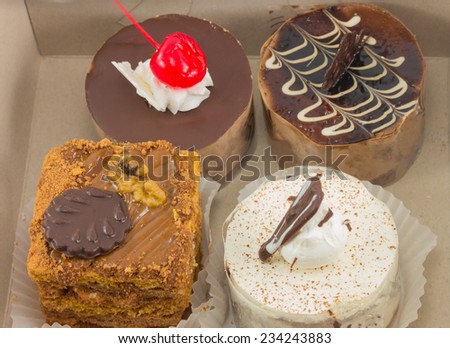 cake box isolated on white background