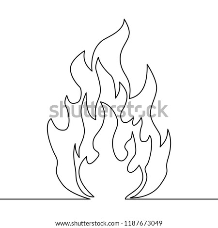 Fire Line Drawing 