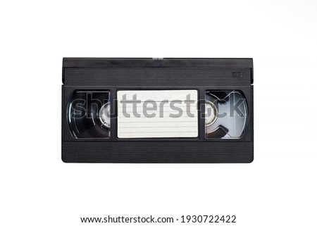 Old analog tape VHS cassette. Retro nostalgia. Vintage gone down in history.