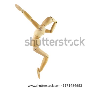 Similar – Image, Stock Photo wooden figures of men stand on a beige background and a red plastic magnifying glass. Recruitment concept, search for talented and capable employees, career growth