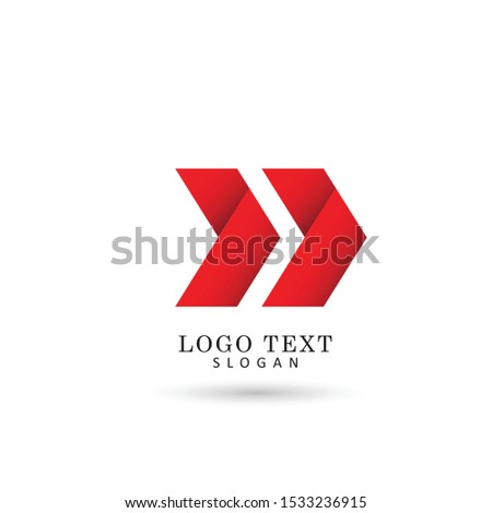 Fast Forward Arrow Logo. Symbol & Icon Vector Template.