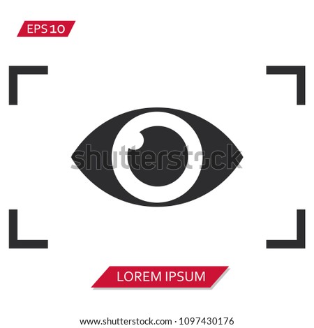 viewfinder eye vector icon symbol