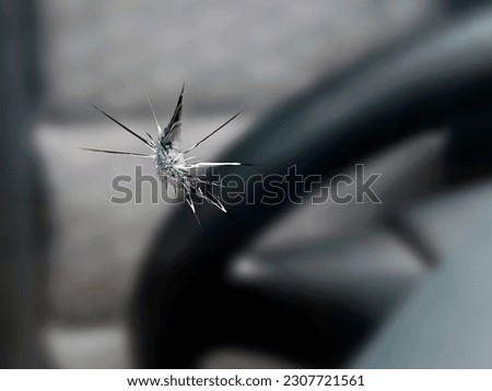 Similar – Image, Stock Photo Car with broken windshield