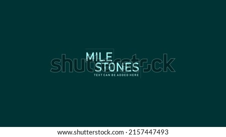 Milestone Logo Artwork - Vector Text Style