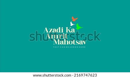 Azadi Ka Amrit Mahotsav Celebration - India August 15 - Vector 