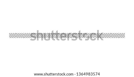 zigzag line page divider line, Graphic design element. Zigzag separator. Vector illustration isolated on white background.