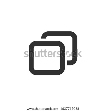 Add new tab, slide, or section line art vector icon for apps and websites. Stock Vector illustration isolated on white background.