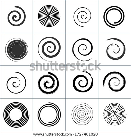 8 Spirals – Free Vector Set | Download Free Vector Art | Free-Vectors