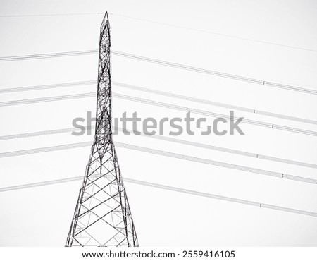 Similar – Image, Stock Photo High voltage architecture