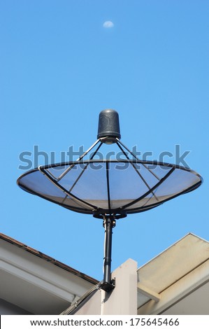 Home satellite dish for communication. Network technology