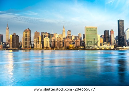 Midtown Manhattan skyline, New York City. USA.
